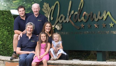 The Frank Family, proud owners of Oakdown Holiday Park