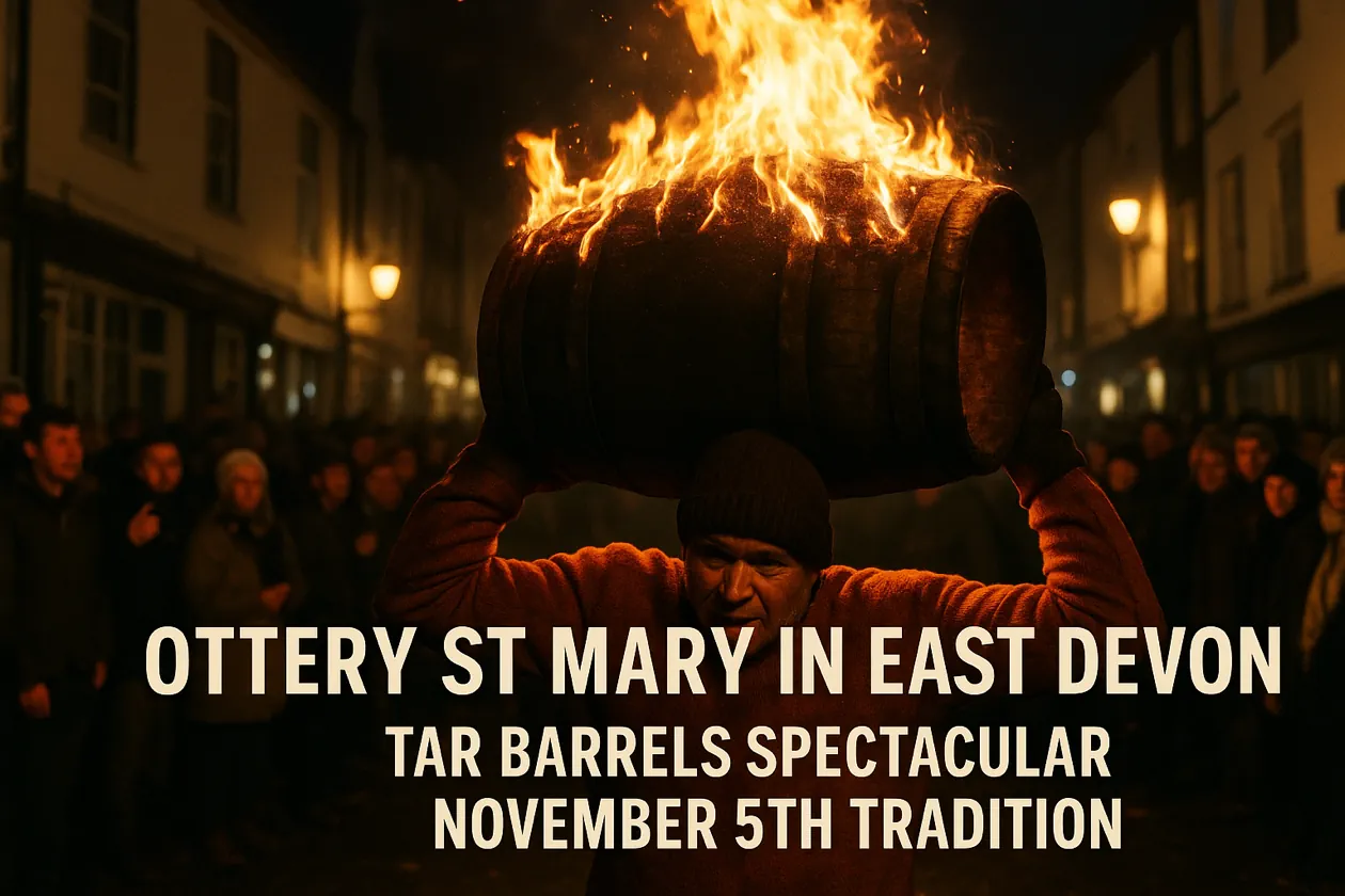 Ottery St Mary Tar Barrels spectacular November 5th tradition