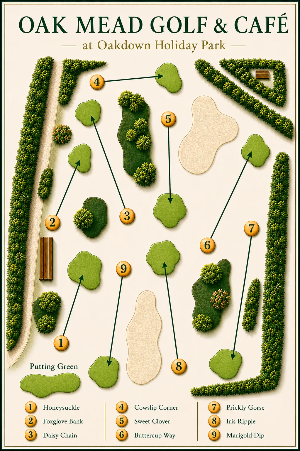 Oak Mead Golf Course at Oakdown Holiday Park