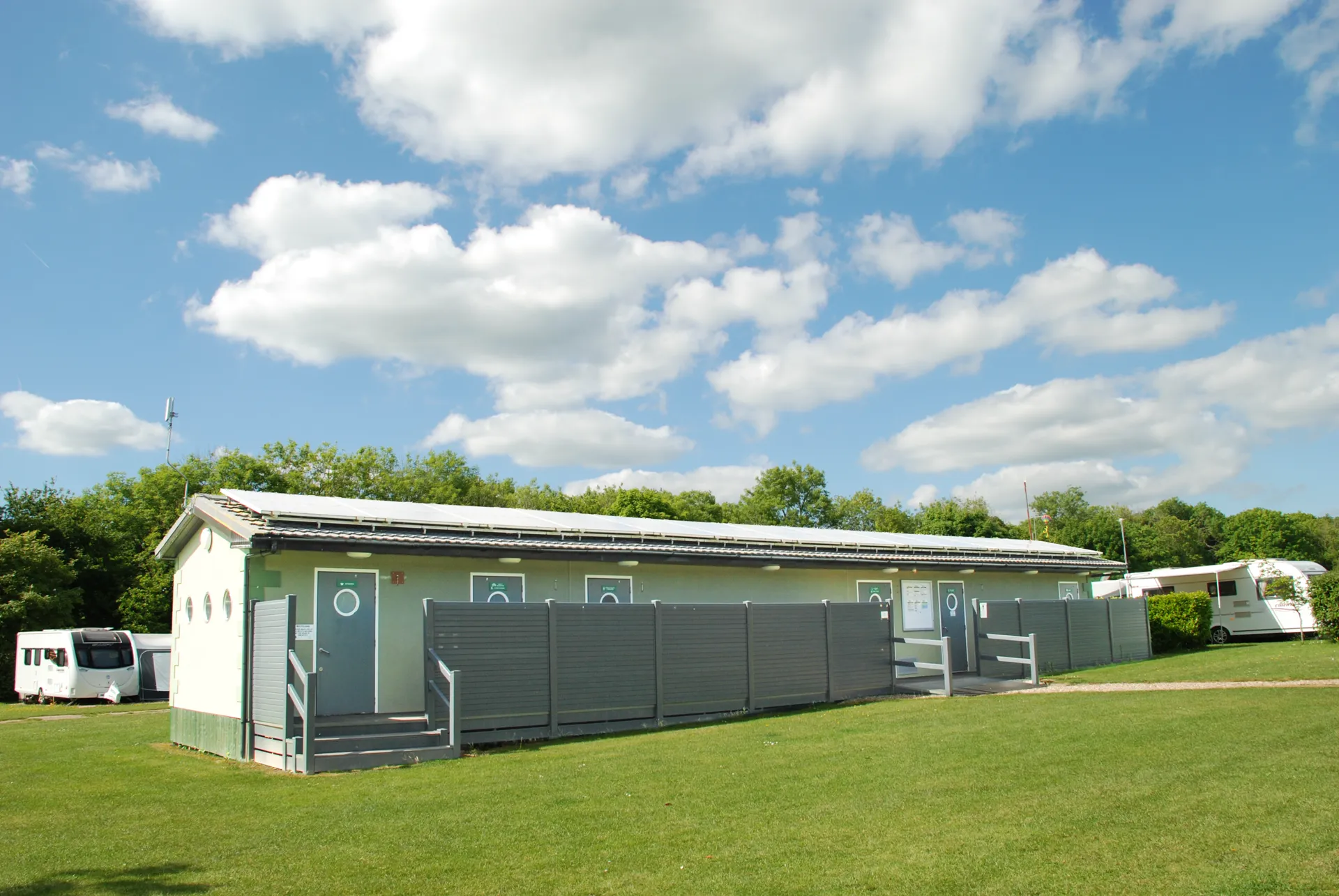 Oakdown Holiday Park nr Sidmouth East Devon dedicated shower block for our camping and touring field