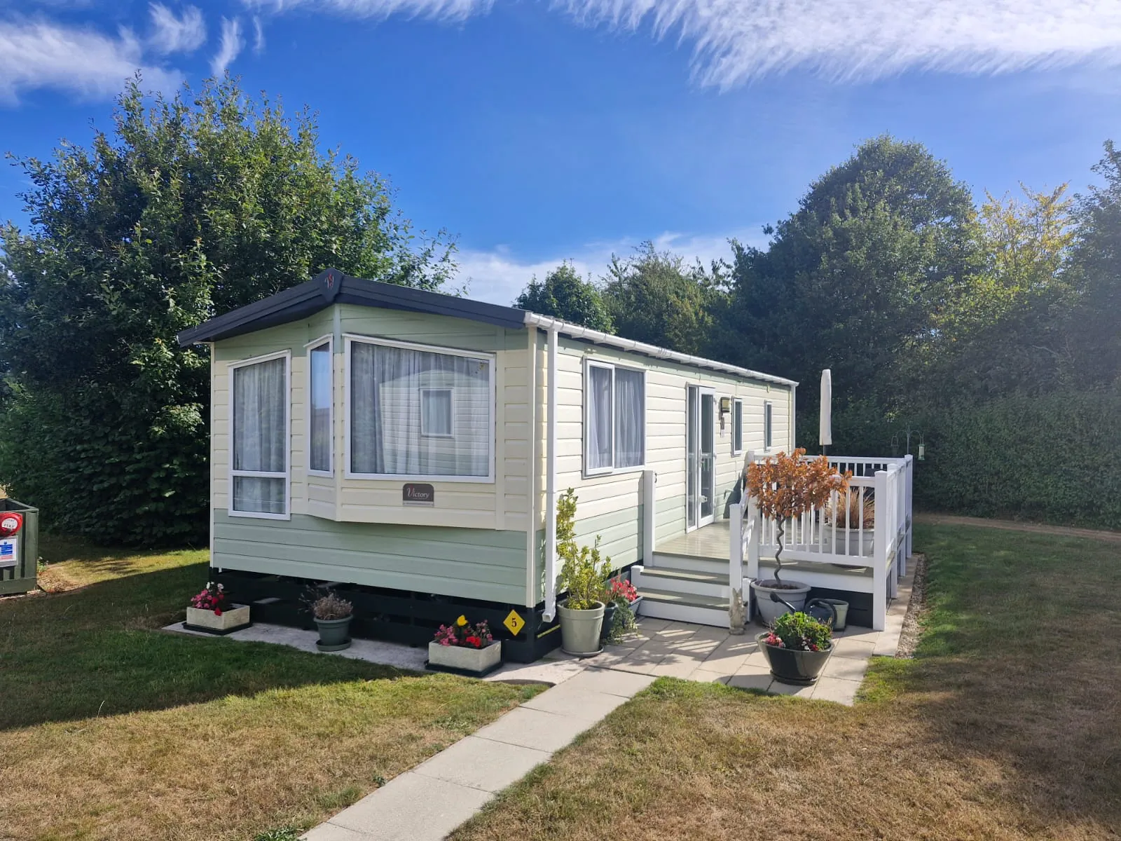 Pine Grove 5 for Sale Oakdown Holiday Park Sidmouth – 2016 Victory Sandhurst – 36′ x 12′ Outside